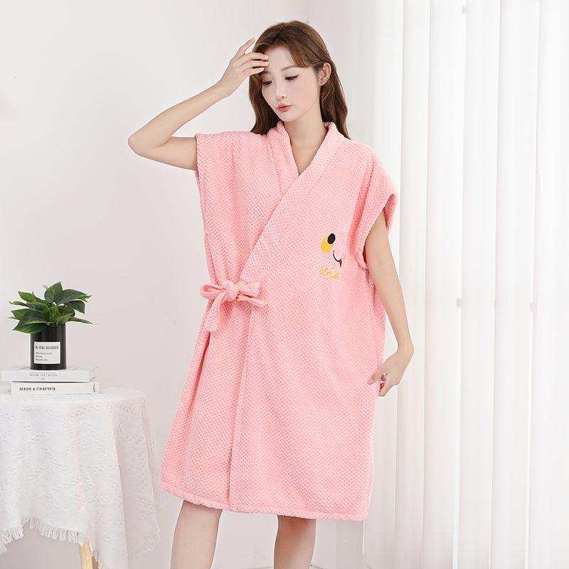 Летний взрослый носимый банный халат на шнуровке, быстросохнущее впитывающее банное полотенце, удобная и мягкая банная юбка