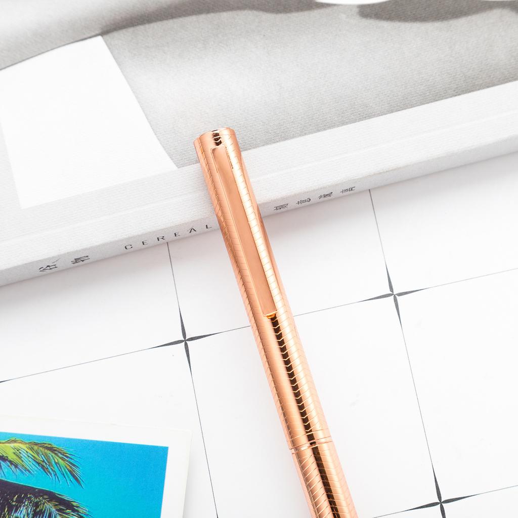 1 шт., креативная разноцветная шариковая ручка, деловые металлические офисные поворотные ручки, школьные канцелярские принадлежности, офисные принадлежности