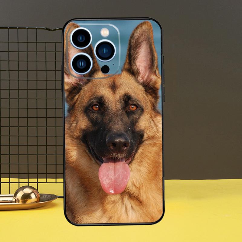 German Shepherd Dog Case For iPhone 13 12 11 14 Pro Max XS Max XR X 6S 7 8 Plus SE 2020 Back Cover Phone Case