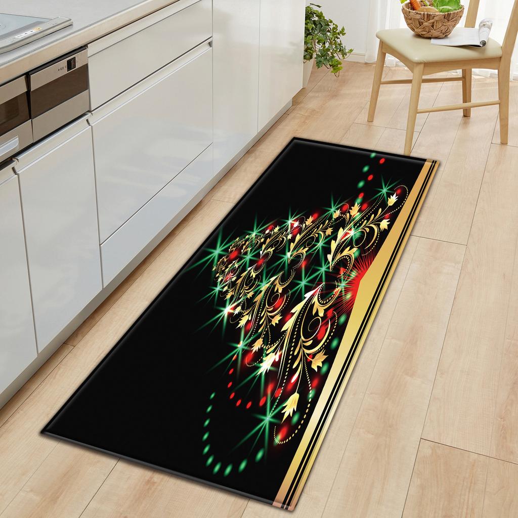 Christmas Kitchen Sand Carpet Doormat Long Floor Mat