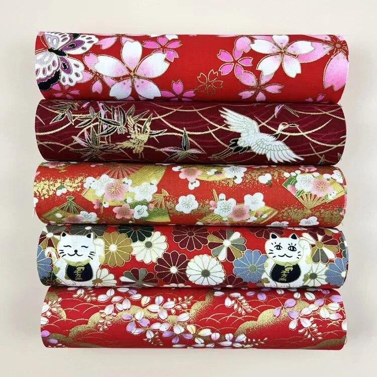 5 шт. хлопчатобумажной ткани, набивной ткани, ткани для кукольной одежды ручной работы, ткани для платьев, для шитья своими руками, скрапбукинга, квилтинга