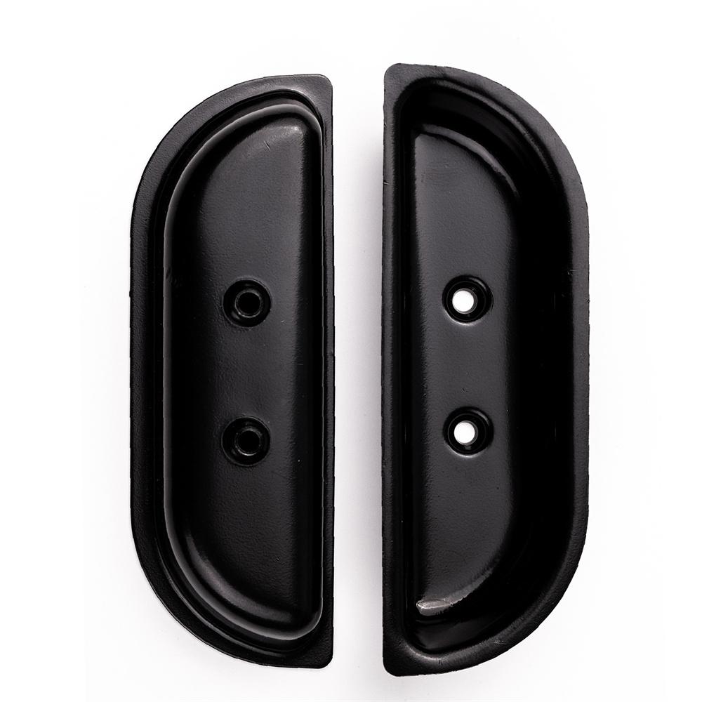 2Pcs Metal Black Door Panel Armrest Cups Kit For Ford F100 F350 Bronco 1973-1979