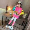 Girls' Spring & Autumn T-shirt Dress: Korean Style Casual Sweater Skirt for Primary & Secondary Students