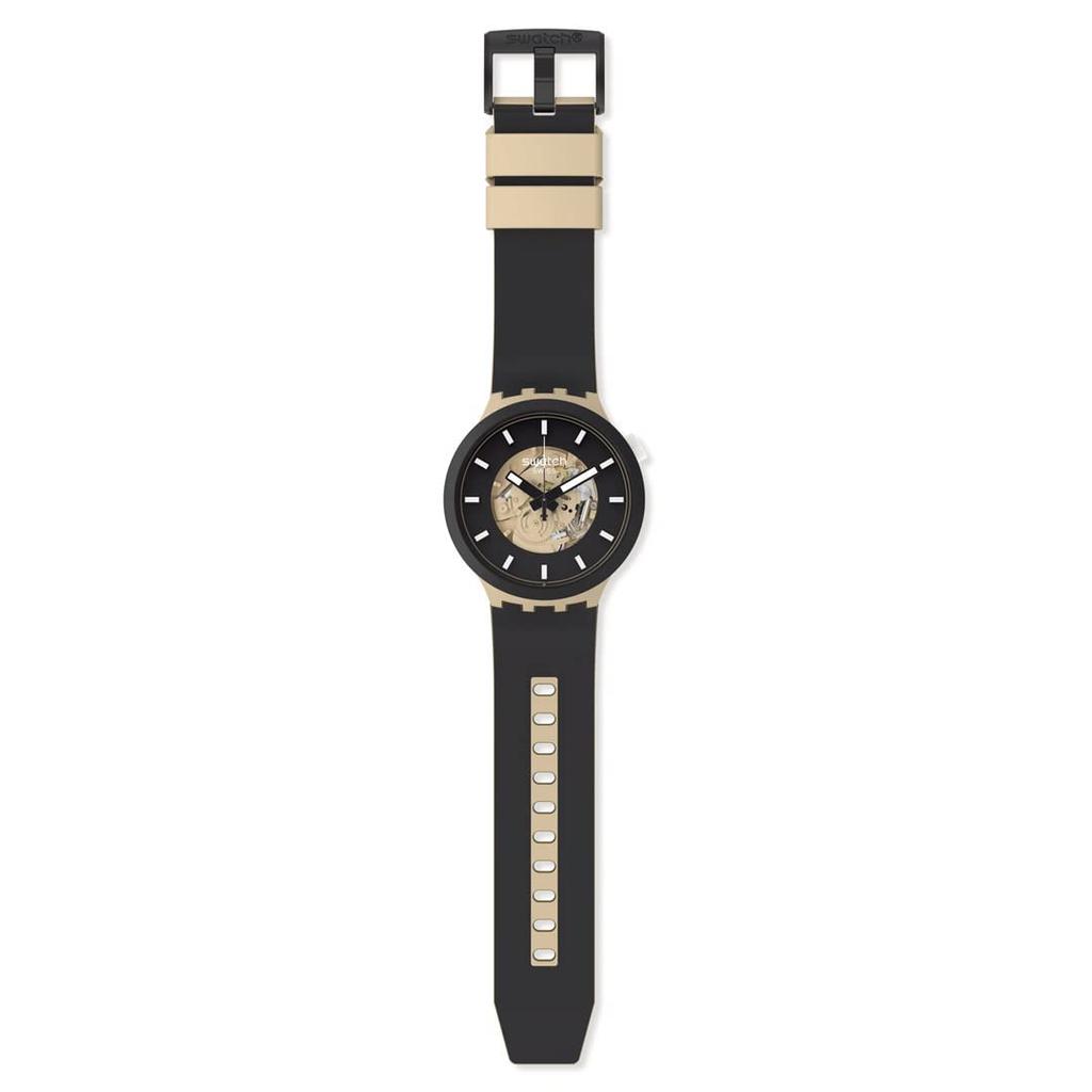Смотреть Swatch TIME FOR TAUPE BIG BOLD SB03C100 Черный [Swatch]