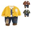 Kids Casual Long-Sleeve Set, Comfortable Daily Wear Outfits