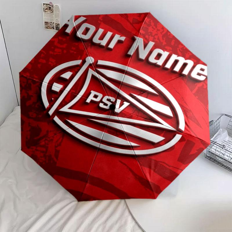 1 PC Automatic Folding Umbrella - Philips Sport Vereniging Custom Name Pattern, Portable & Foldable Design with 8 Ribs, Christmas Birthday Gifts