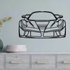 1PC, Metal Sign Decor, Sports Car Metal Wall Art Pendant, Wall Hanging Decor, Hollow Silhouette Art, Interior Home Decoration