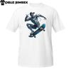 Urban Cool Unisex Short-Sleeve T-Shirt Robot Skateboarder Graphic Skate Tee