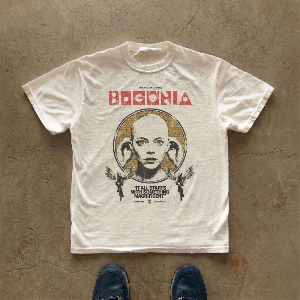 Bugonia Movie T-shirt Cult Sci Fi Film Poster Tee Graphic Tee Graphic Short Sleeve Shirt Unisex