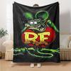 1 шт. Плед Rat Fink, Мягкий фланелевый, Уютный, Всесезонный полиэстер, Идеально подходит для дома, офиса