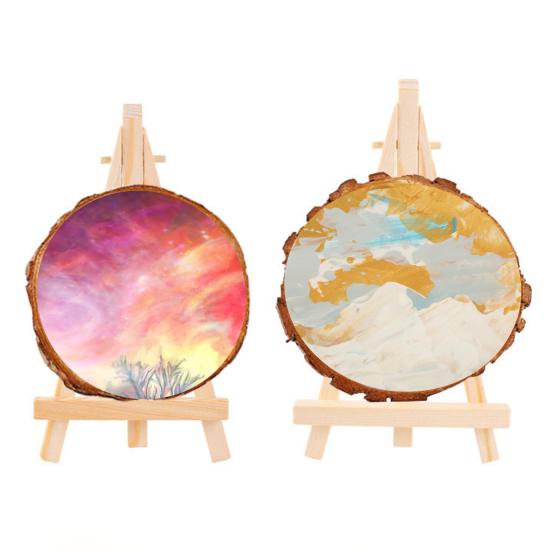 5 шт. регулируемые деревянные мольберты многоразового использования, легко красить, безопасный наклон с регулируемым винтом, мольберт из соснового дерева