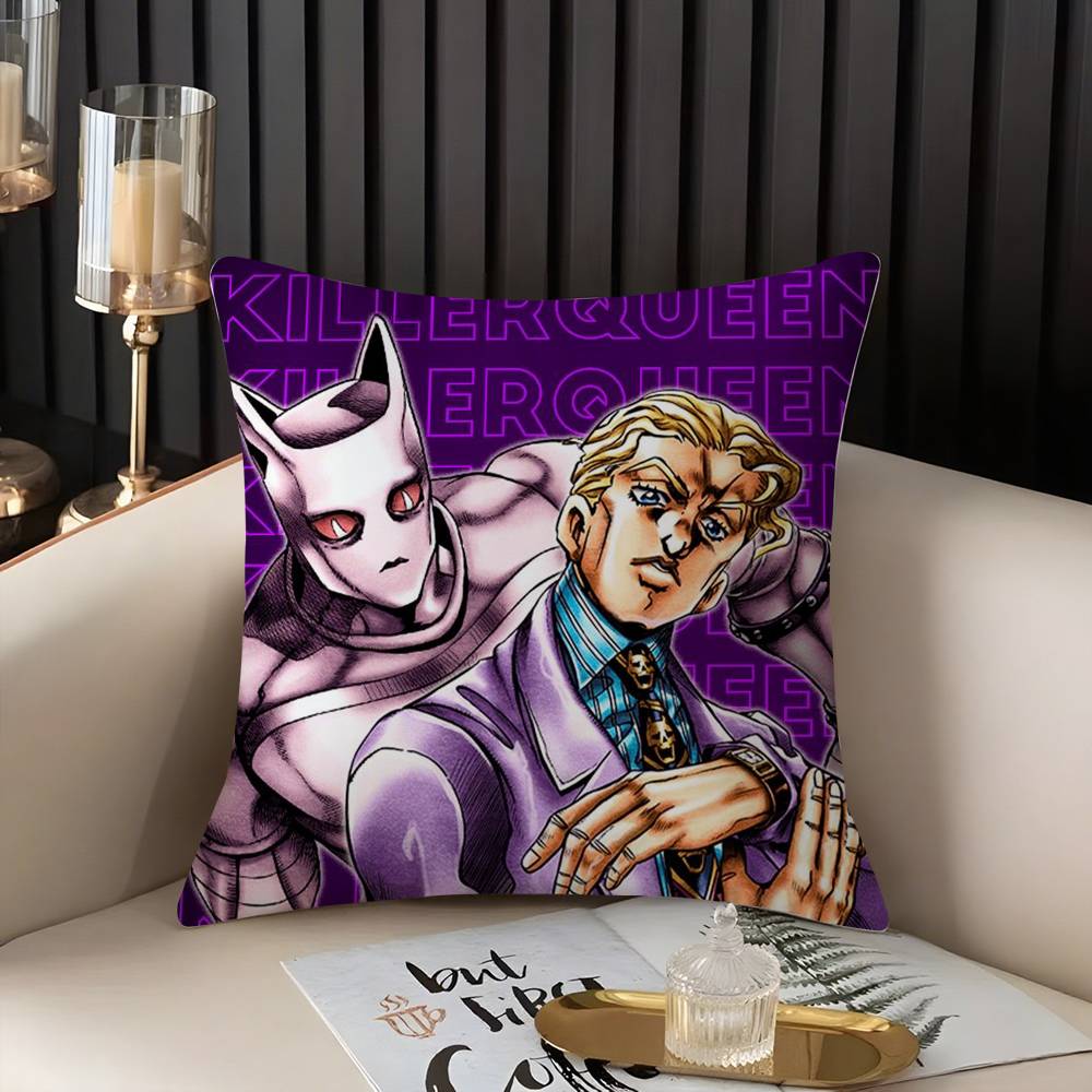 Чехол для подушки J-JoJo B-Bizarre Adventure Домашний Общежитие Спинка стула Короткий плюш Двусторонняя печать Офис Подушка для сна