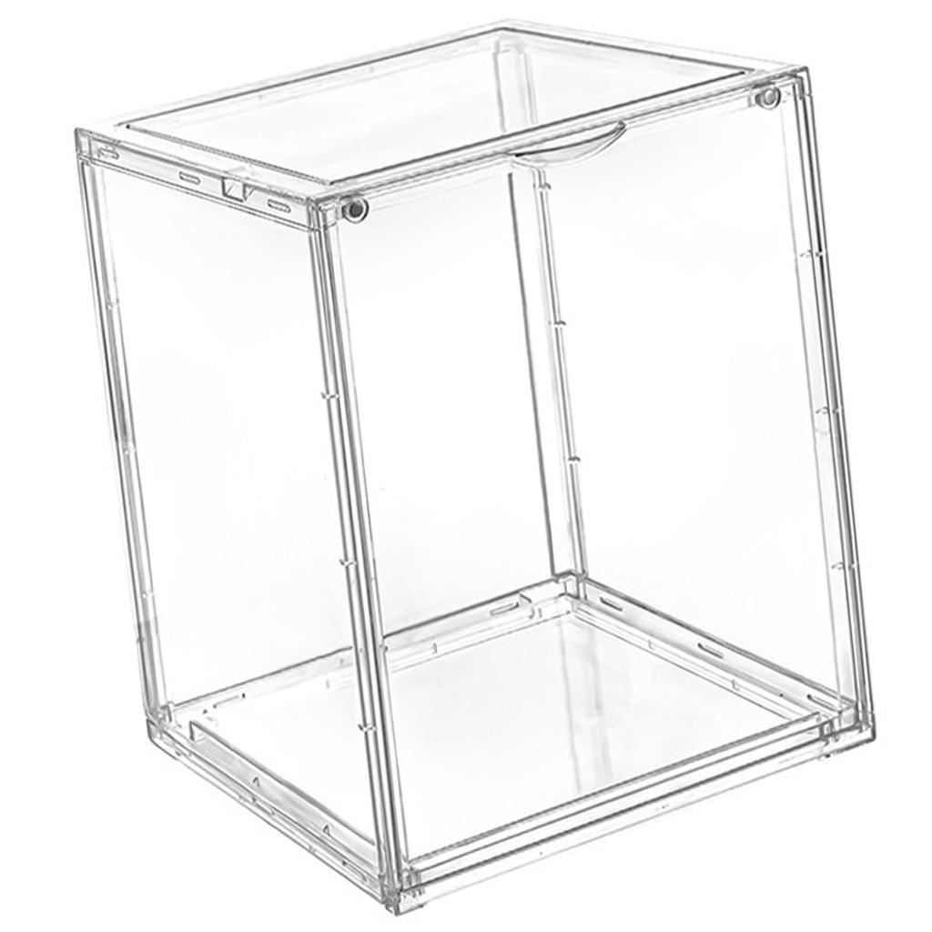 Doll Display Case Dust Proof Large Capacity Magnetic Protective Doll Storage Showcase for