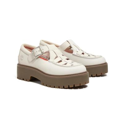 Timberland женские повседневные туфли с пряжкой белого цвета Tb0a4188ex41