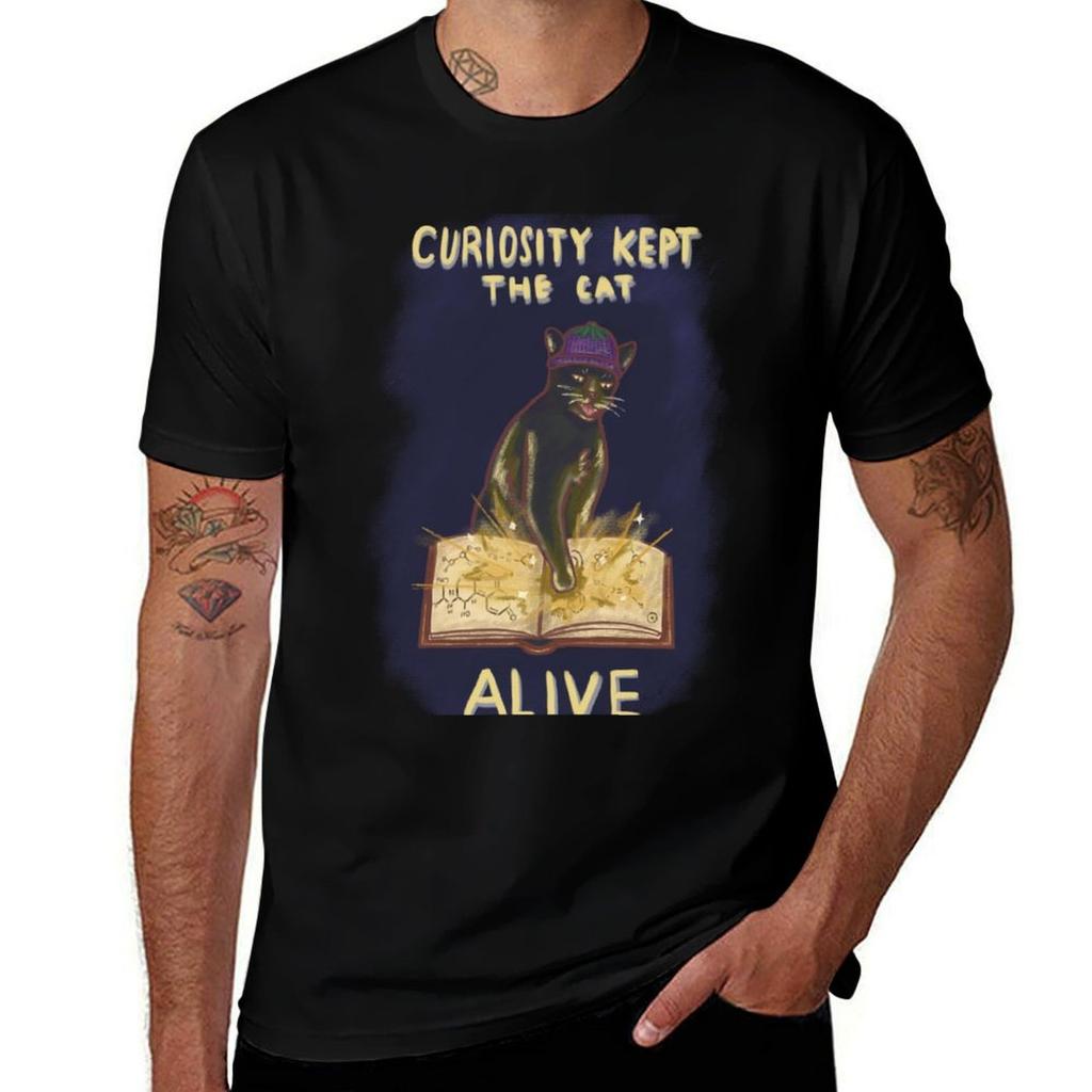 Curiosity Kept The Cat Alive Tshirt Festival Short Sleeve Tshirt