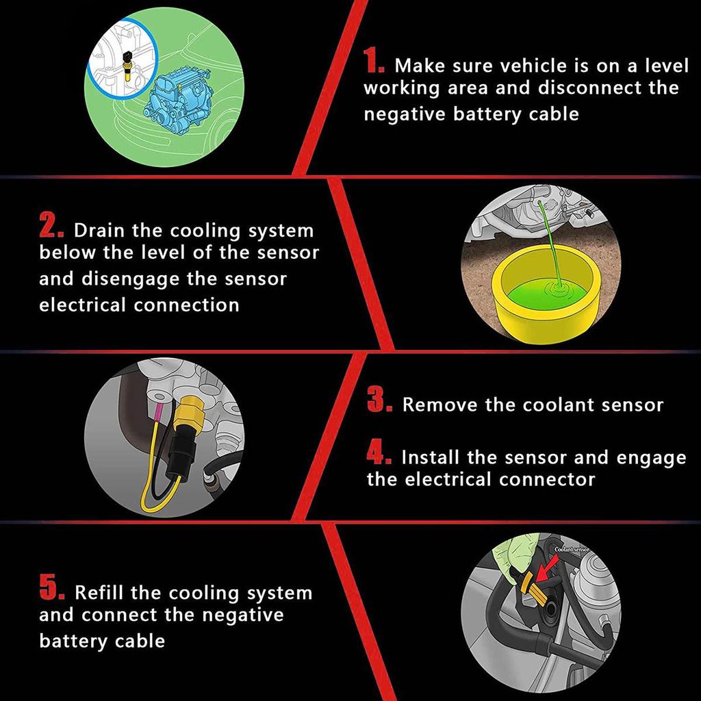 12 В/24 В 10/12/14/16/17/21 мм датчик температуры воды универсальный датчик температуры автомобиля 50 К штепсельная вилка для автомобиля