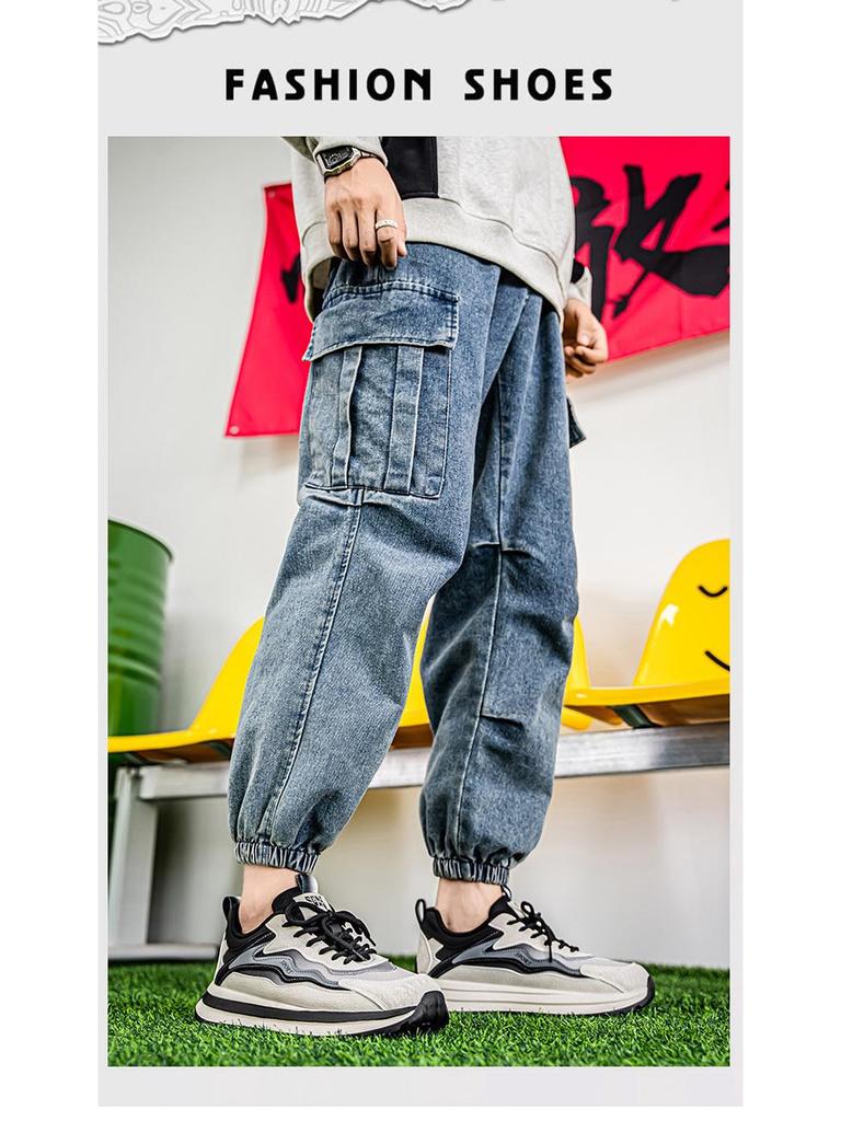 Мужские модные сетчатые кроссовки Осень 2025 - Универсальные, дышащие, без запаха, повседневные туфли.