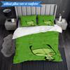 Alien Invasion Pattern 3pcs K-pop music group Bedding set,Ideal for Bedroom, Dormitory,Including Duvet Cover And 2pcs Pillowcases,Fan gifts