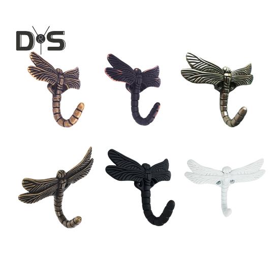 Крючок для одежды «Стрекоза», прочный, несущий, простой в установке, декоративный настенный вешалка, держатель для ключей