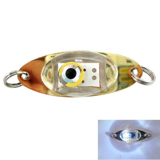 Eye Shape Night Fishing Underwater Fish Lure LED Flashing Light Tackle Tool