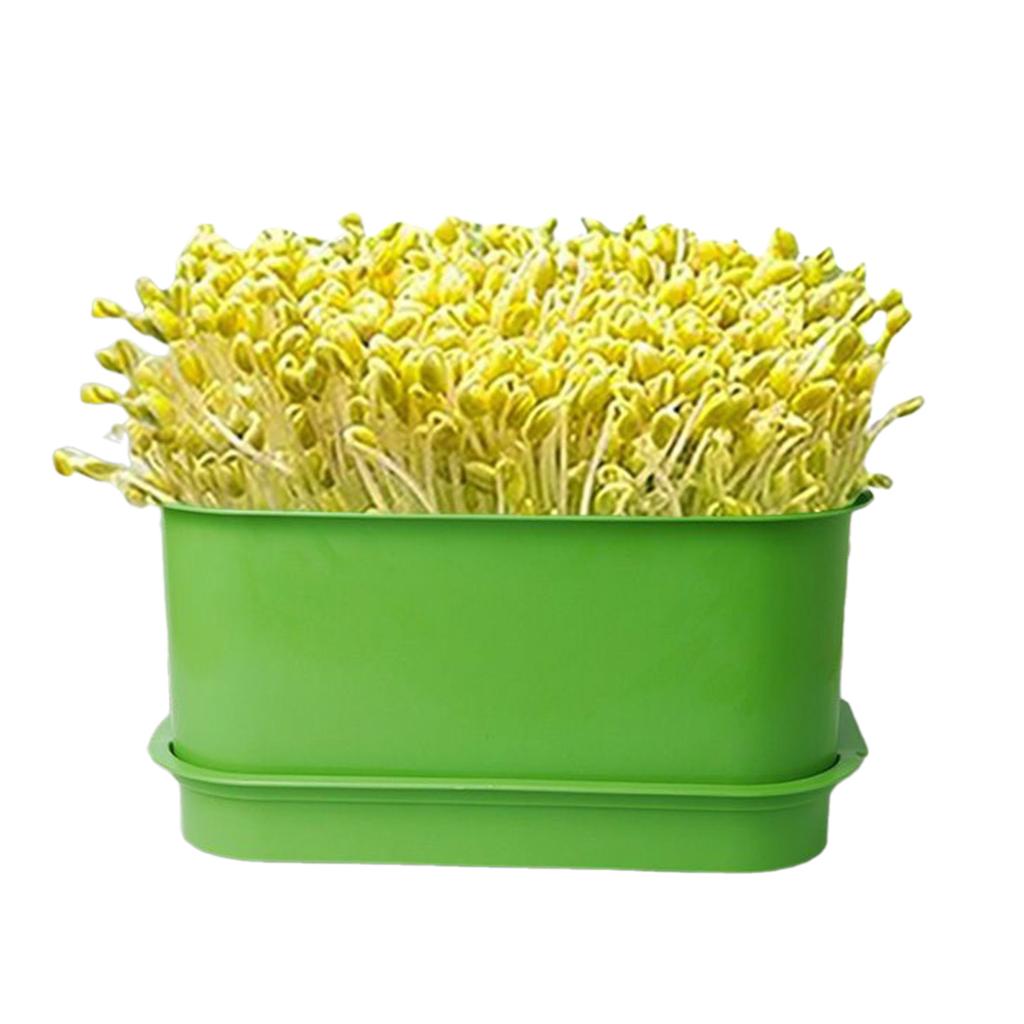 Plastic Sprouting Tray Kit Microgreens Growing Trays for Sprouting Seeds Beans Wheatgrass Sprout Maker Container