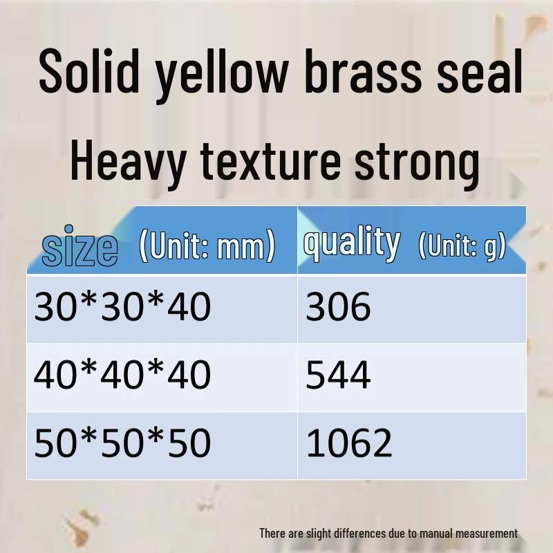 1x2 cm Buddha Statue Solid Brass Leisure Calligraphy & Painting Seal Collection