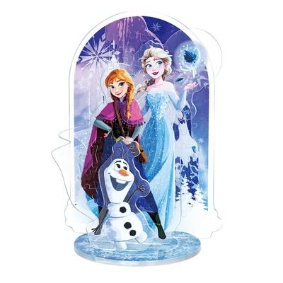 BEVERLY [Пазл x Акриловая подставка] Акриловая подставка Disney Pop Анна и Эльза [Новый пазл для сборки и демонстрации] [Клей не требуется] 88 деталей SP-019