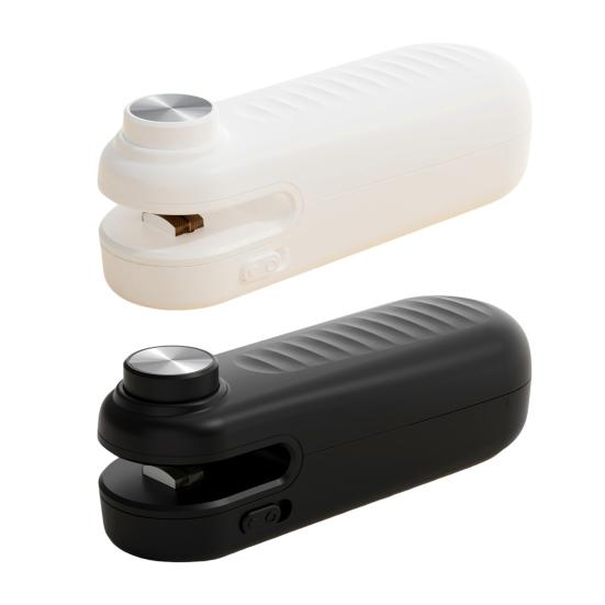 Мини-запайщик пакетов с резаком, перезаряжаемая термосварочная машина 1200 мАч, портативный запайщик для пакетов