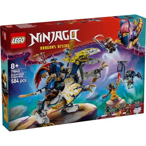 Игрушка LEGO Ninjago Механический костюм Всадника на Разбойничьем драконе, Подарок на день рождения, Конструктор, для мальчиков и девочек, возрастом 8, 9 и 10 лет, Учеников начальной школы, Прет