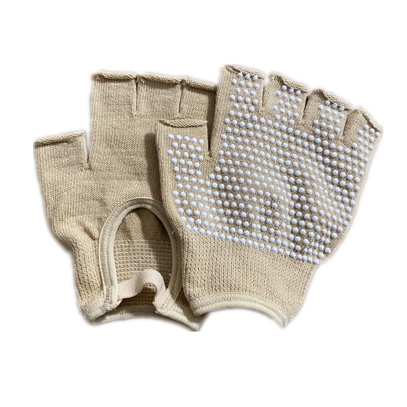 Professional Women's Yoga Pilates Fitness Gloves Hand Grips Non-slip Cotton Warm Sweat-proof for Gym Exercise Training