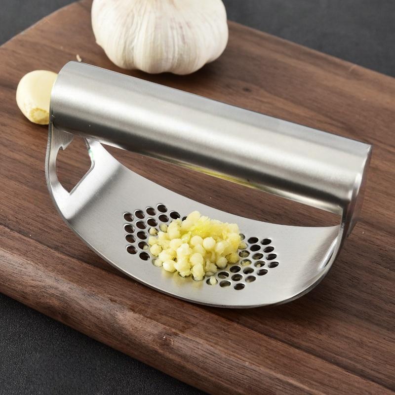 1 шт. Ручной чеснокодав из нержавеющей стали, резак для овощей и фруктов, кухонные принадлежности, гаджет, измельчитель чеснока