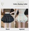 2024 Women's High-Waist White Puffy Mini Skirt for Spring and Summer