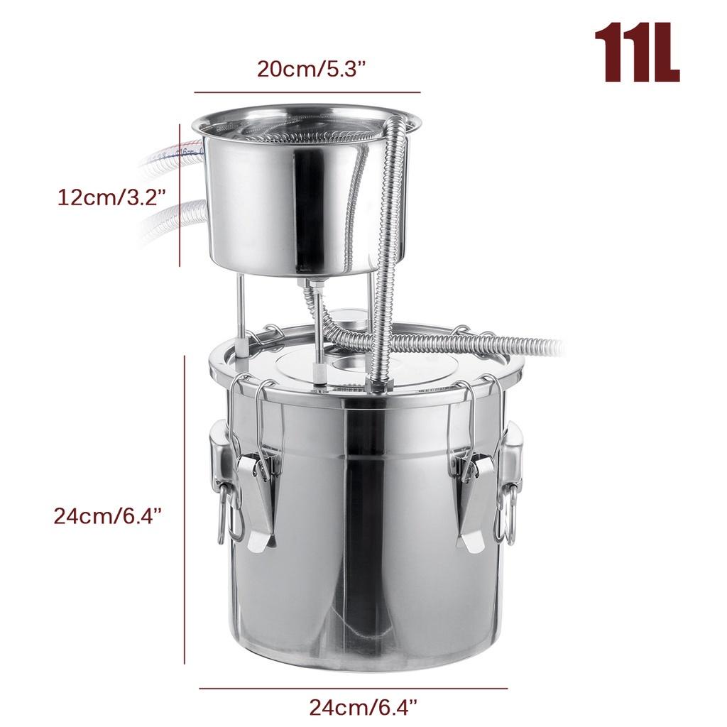 50/35/22/11L Alambic Moonshine Alcohol Stainless Still Copper DIY Home Brew Water Wine Essential Oil Brewing Distiller