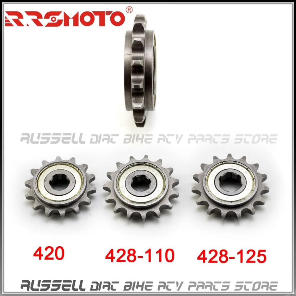 Motorbike Motorcycle Front Drive Gear Sprocket 420 428 Fuel gas efficient for Motorcycle 90cc 110cc 125cc Spare Parts Modify
