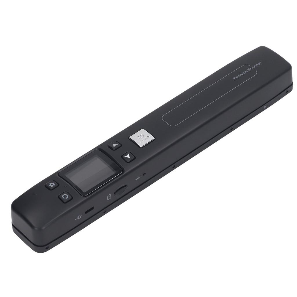 Portable Scanner Handheld HD Color Black Compact Mobile Document Scanner for Home Office