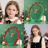 Yousheng Christmas Headband Red Green Bell Decor Girls Headdress Holiday Season Party Hair Hoop Hair Accessory