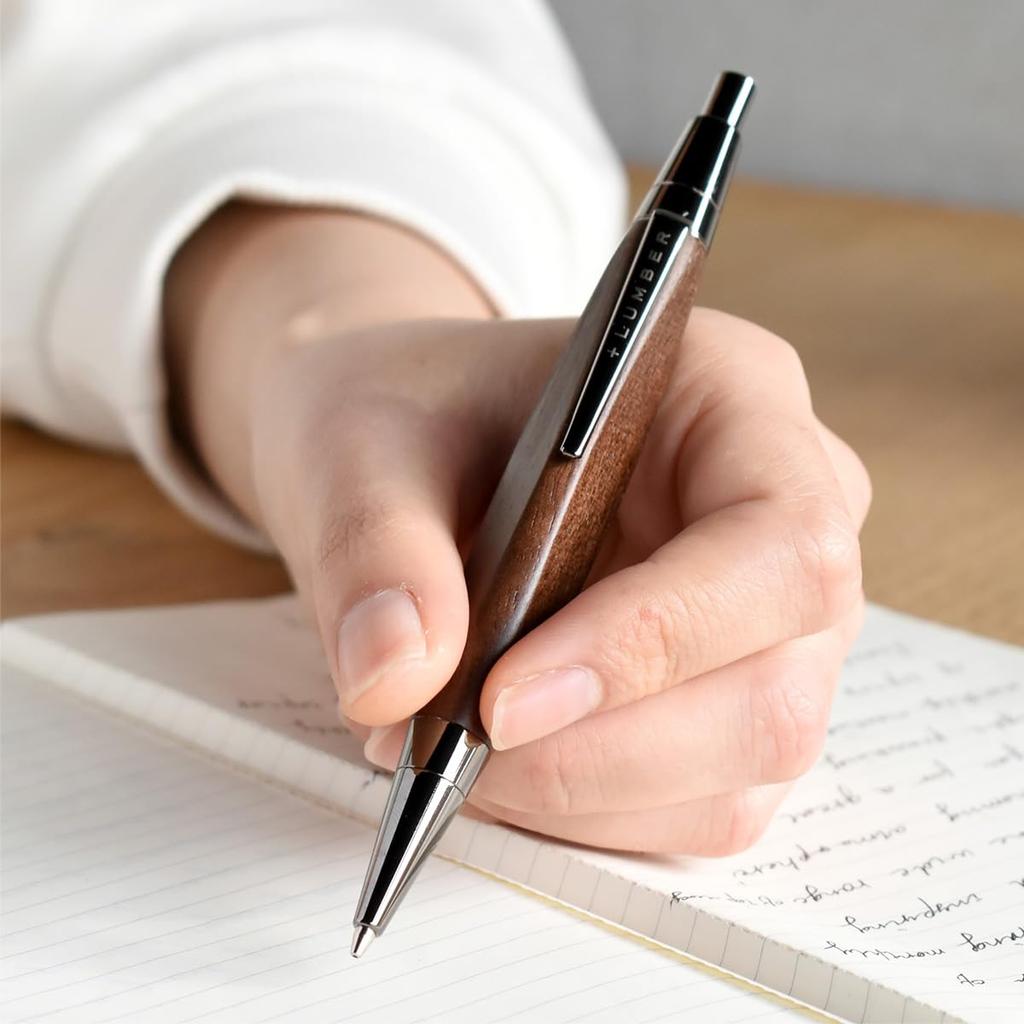 Треугольный деревянный механический карандаш BODY MECHANICAL из ценной древесины LUMBER от Hacoa "TRIANGLE PENCIL" + (грецкий орех)