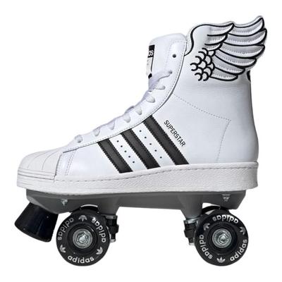 Джереми Скотт x Superstar 82 Skate Wings Унисекс Кроссовки Белые Обувь-Белый Основной-Черный JR8376