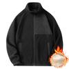 Autumn and Winter New Polar Fleece Jacket for Men Plus Velvet and Thickened Lamb Velvet Cardigan Sweatshirt Outdoor Fleece Double-sided Velvet Jacket