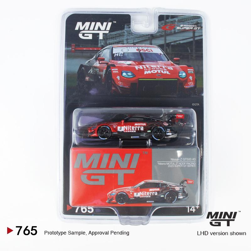 МИНИГТ 1:64 Nissan Z GT500 #3 Niterra Металлическая модель автомобиля 765