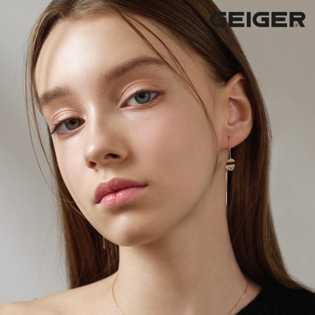 Длинные серьги-кольца из 14-каратного золота GI14EE347