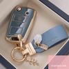 TPU Car Flip Key Case Cover Shell For Volkswagen VW Polo Golf Passat Tiguan Beetle Caddy T5 Up Eos Skoda Octavia Seat Leon Altea
