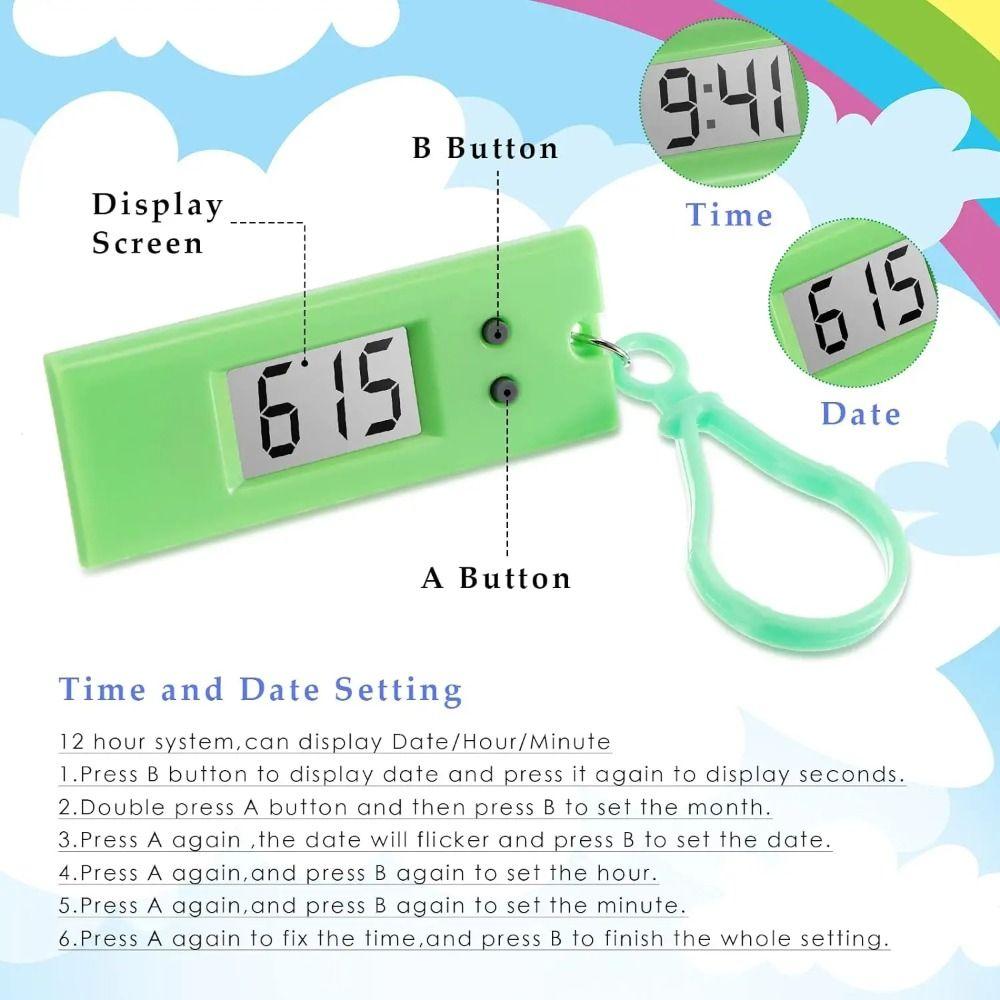 Электронные мини-электронные часы, студенческие подвесные брелки, новые часы в форме треугольника