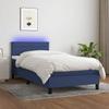 VidaXL Slat Bed Base with Mattress and LED, Upholstered Bed, Single Bed, Adult Bed for Interior Bedroom, 3133219