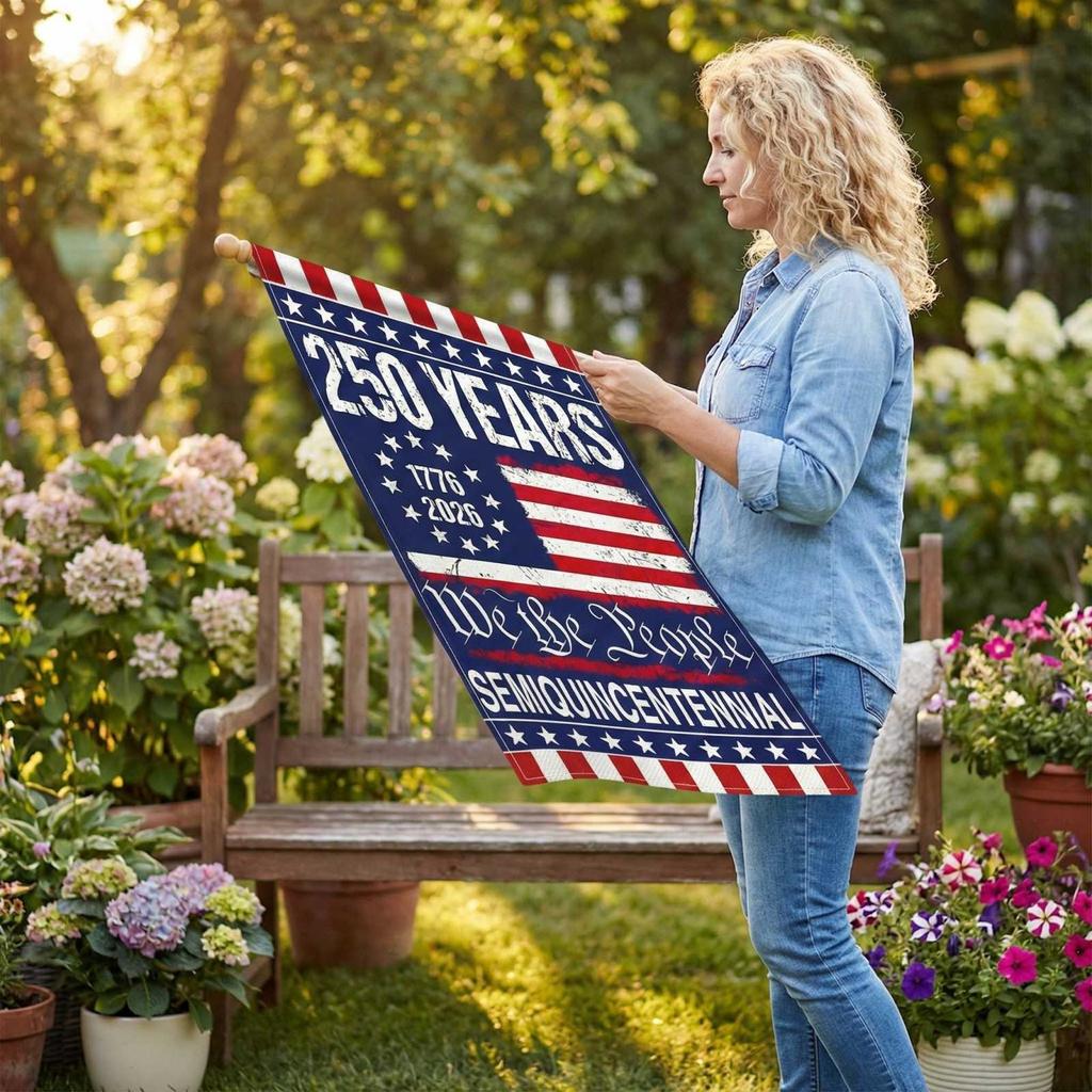 Decorative Garden Flag For The 250th Anniversary Of The United States