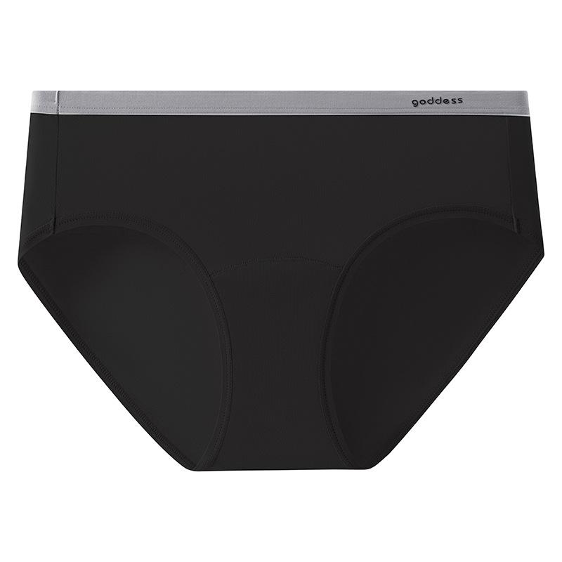 Женские трусы, однотонное дышащее антибактериальное хлопковое нижнее белье со средней талией