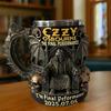 Памятная кружка из нержавеющей стали Оззи Осборна с 3D-дизайном черепа