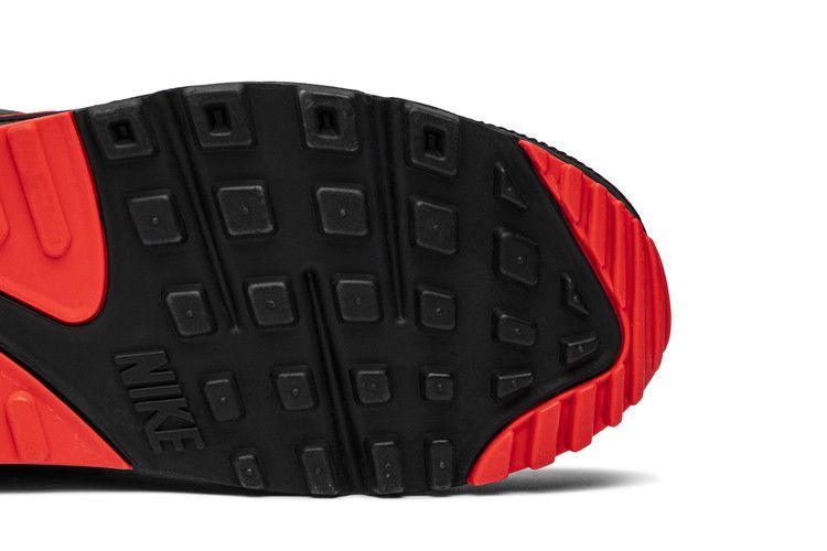 Мужские кроссовки Nike Air Max 90 Undefeated Черный Солнечно-красный Черный/Солнечно-красный