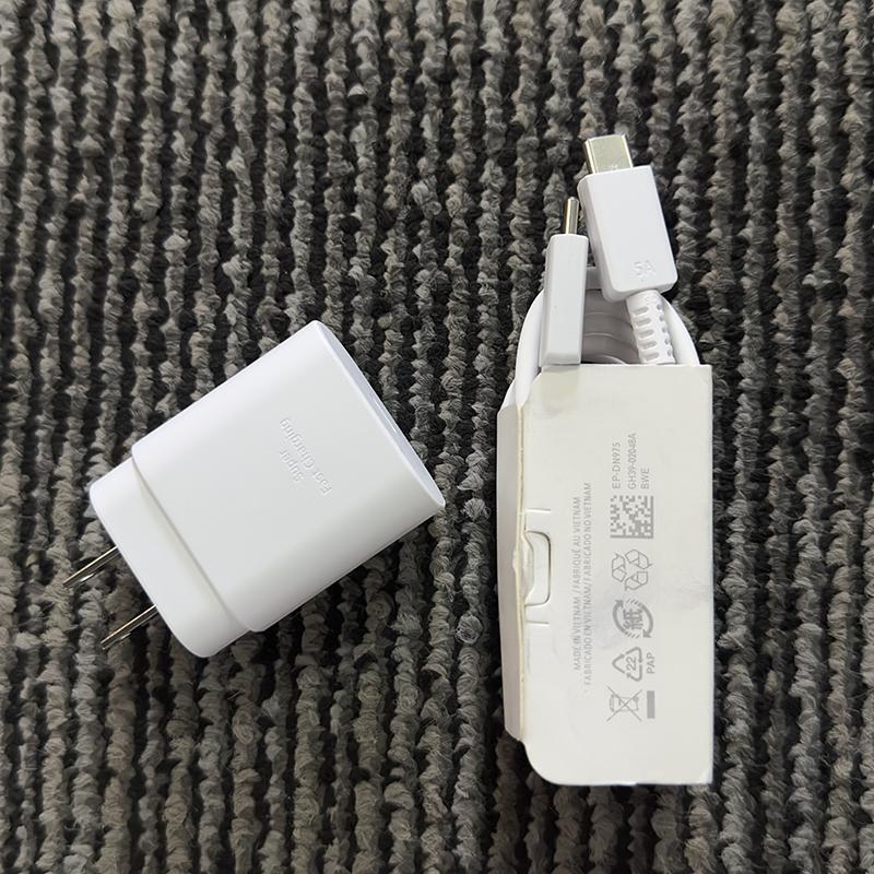 Для Samsung PD 25W быстрое зарядное устройство типа C с кабелем для Galaxy S25 S24 S23 S22 S21 S24 FE A55 A26 A16 M16 Z Fold Flip 4 Note 20