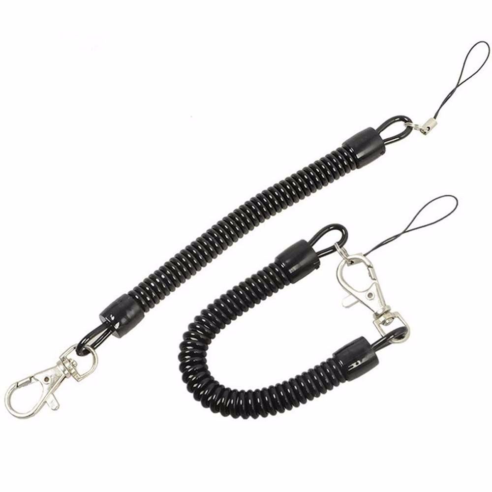 Rope Spiral Telephone Line Anti-Loss Strap Elastic Rope Key Lanyard Bungee Cord Mobile Phone Strap